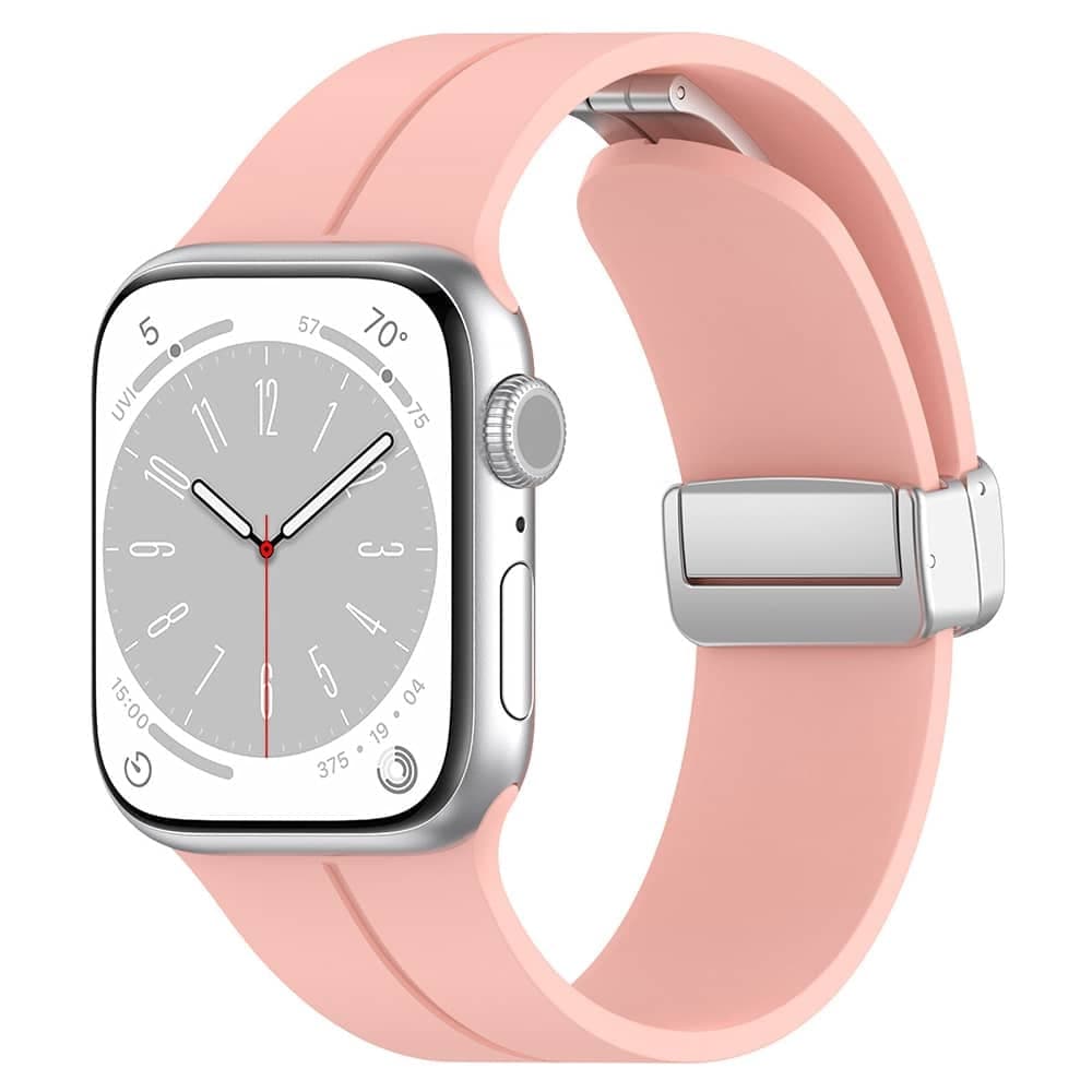 Techsuit - Watchband (W011) - Apple Watch 1/2/3/4/5/6/7/8/9/10/SE/SE 2 (38/40/41/42mm) - Pink 2