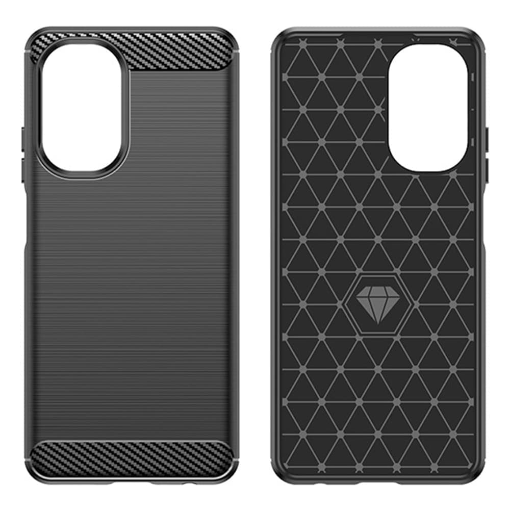 Techsuit Carbon Silicone - θήκη για Realme C55 - Μαύρο 2