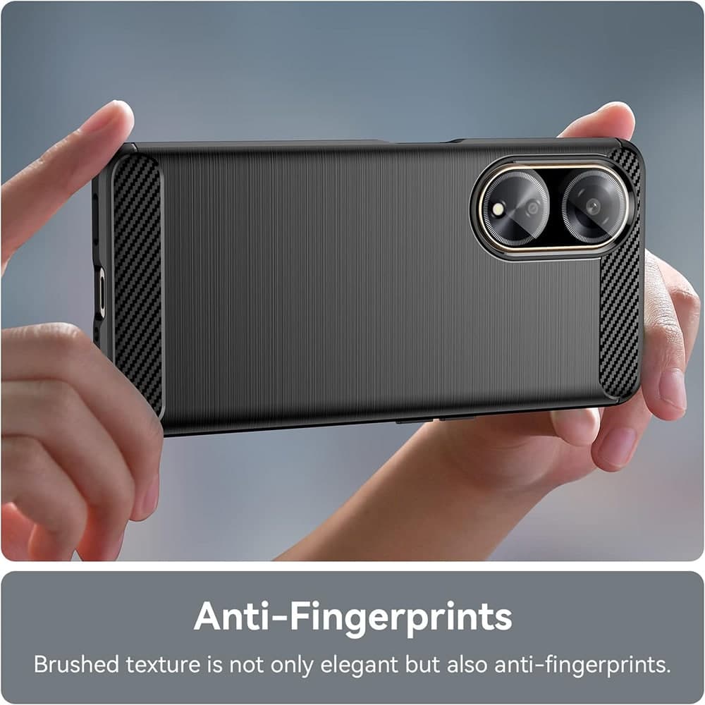 Techsuit Carbon Silicone - θήκη για Oppo A98 - Μαύρο 3