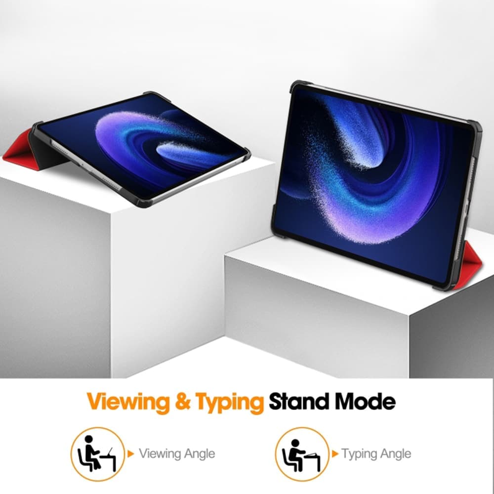 Techsuit FlipCraft - Xiaomi Pad 6 / Pro - Κόκκινο 2