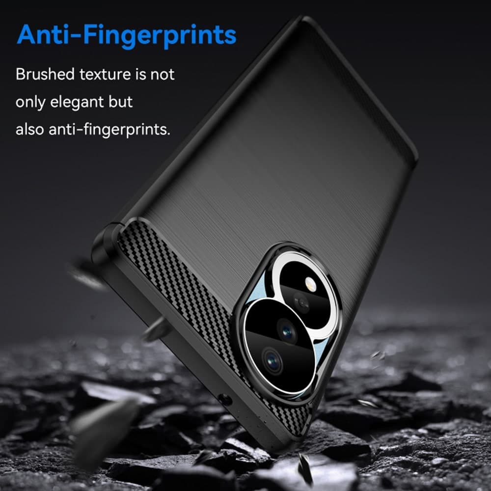 Techsuit Carbon Silicone - Honor 90 / 80 - Μαύρο 5