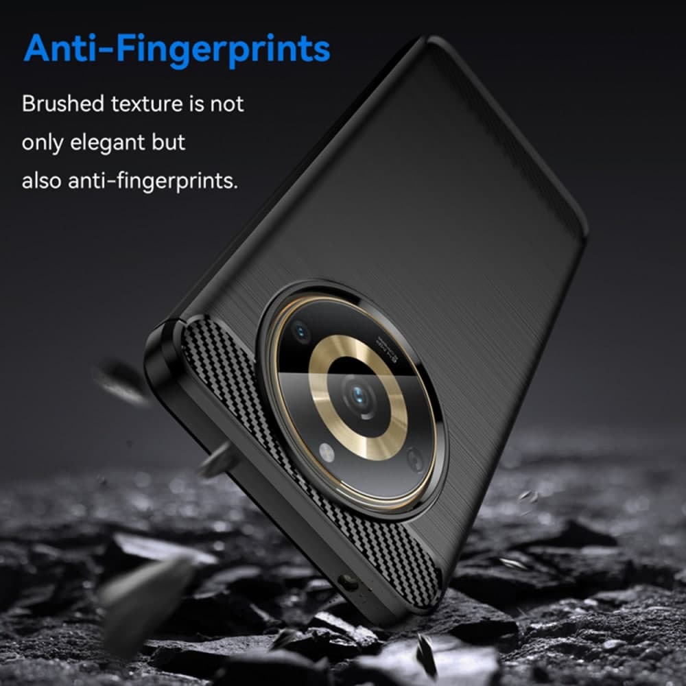 Techsuit Carbon Silicone - θήκη για Realme 11 - Μαύρο 3