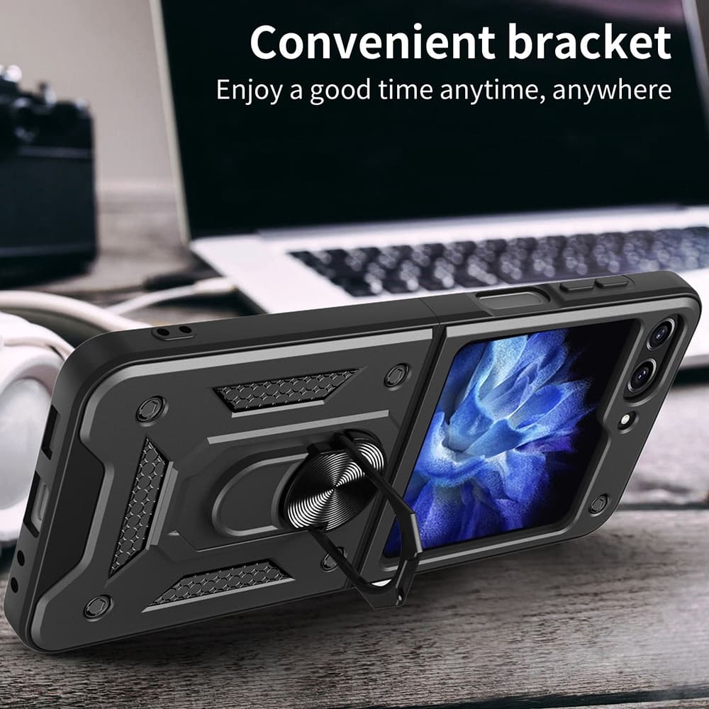 Techsuit CamShield Series - θήκη για Samsung Galaxy Z Flip5 - Μαύρο 3