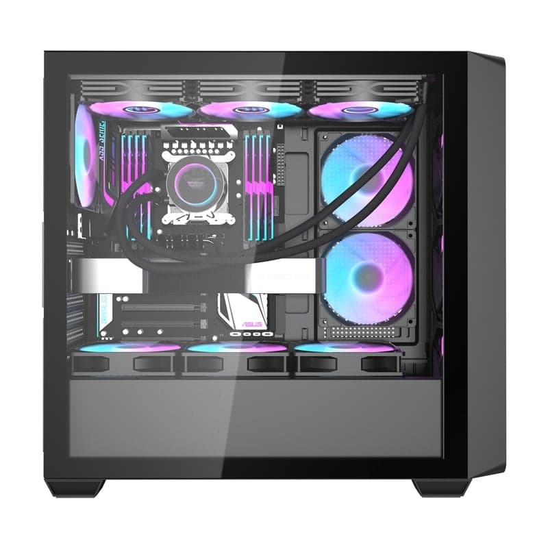 Darkflash Ds900wd Θήκη Υπολογιστή (μαύρο) + 4 Ανεμιστήρες 5