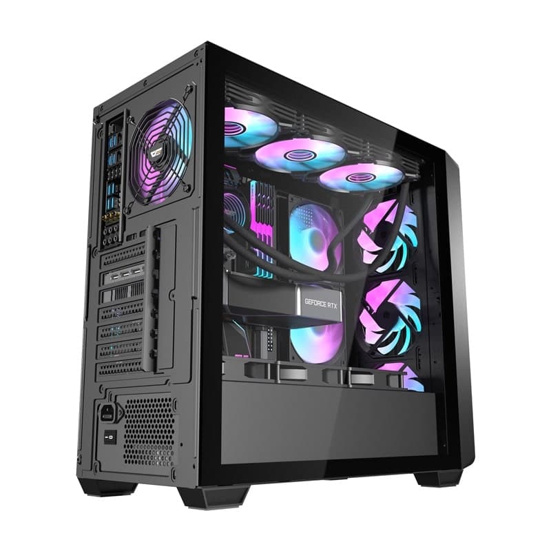 Darkflash Ds900wd Θήκη Υπολογιστή (μαύρο) + 4 Ανεμιστήρες 6