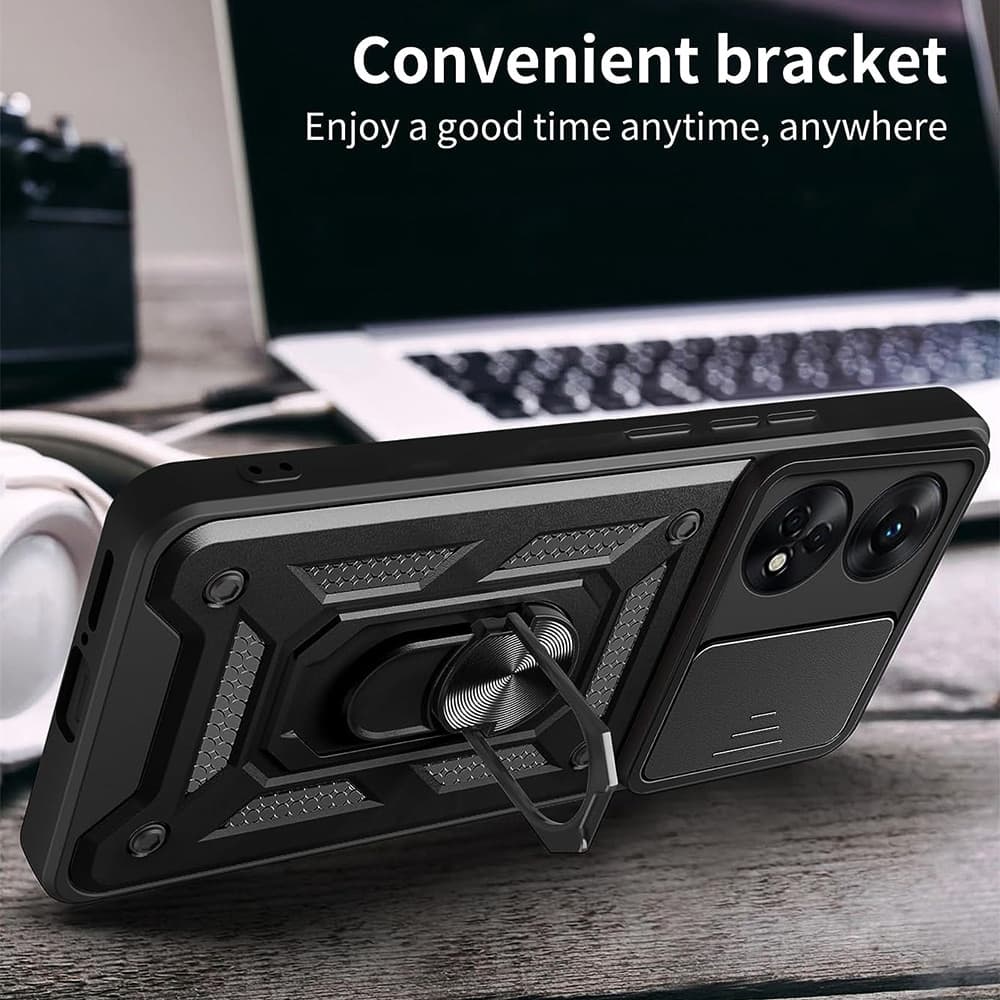 Techsuit CamShield Series - θήκη για Oppo A98 - Μαύρο 4