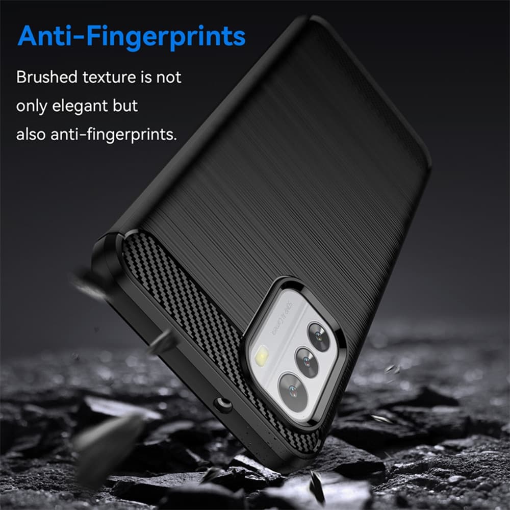 Techsuit Carbon Silicone - θήκη για Nokia G42 - Μαύρο 4