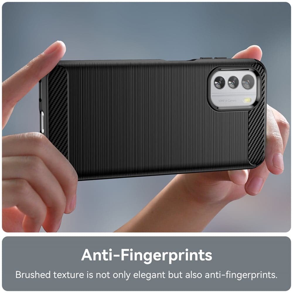Techsuit Carbon Silicone - θήκη για Nokia G42 - Μαύρο 3