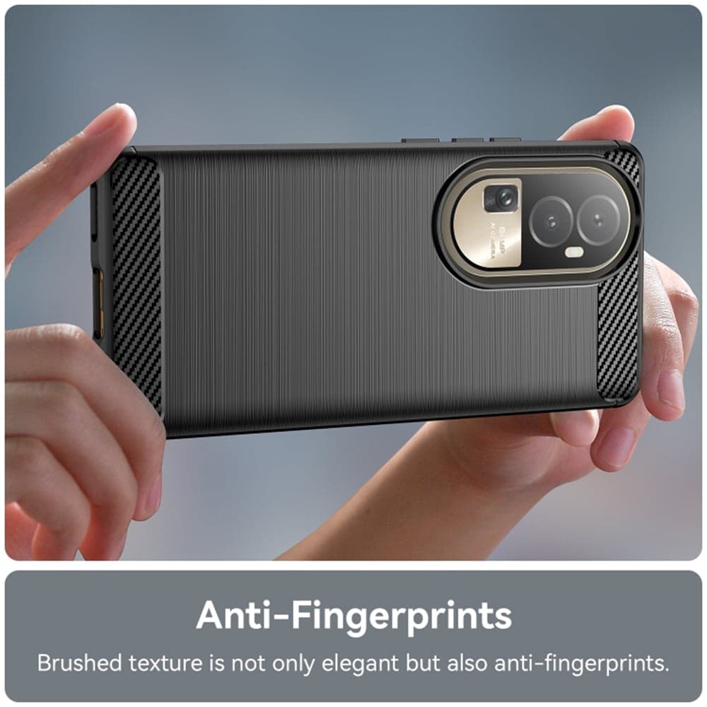Techsuit Carbon Silicone - θήκη για Oppo Reno10 - Μαύρο 4