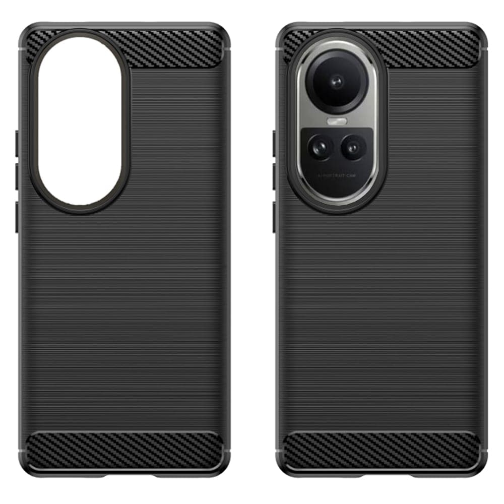 Techsuit Carbon Silicone - θήκη για Oppo Reno10 - Μαύρο 2