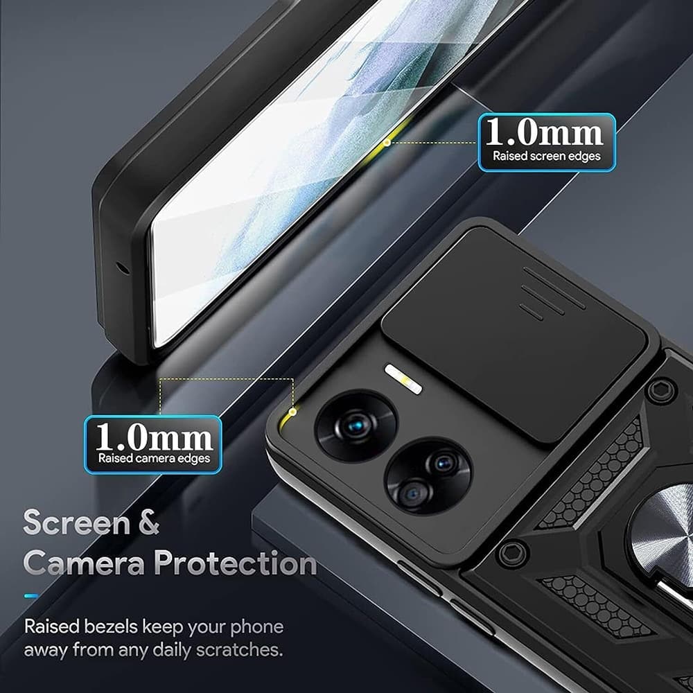 Techsuit CamShield Series - θήκη για Honor 90 Lite - Μαύρο 6