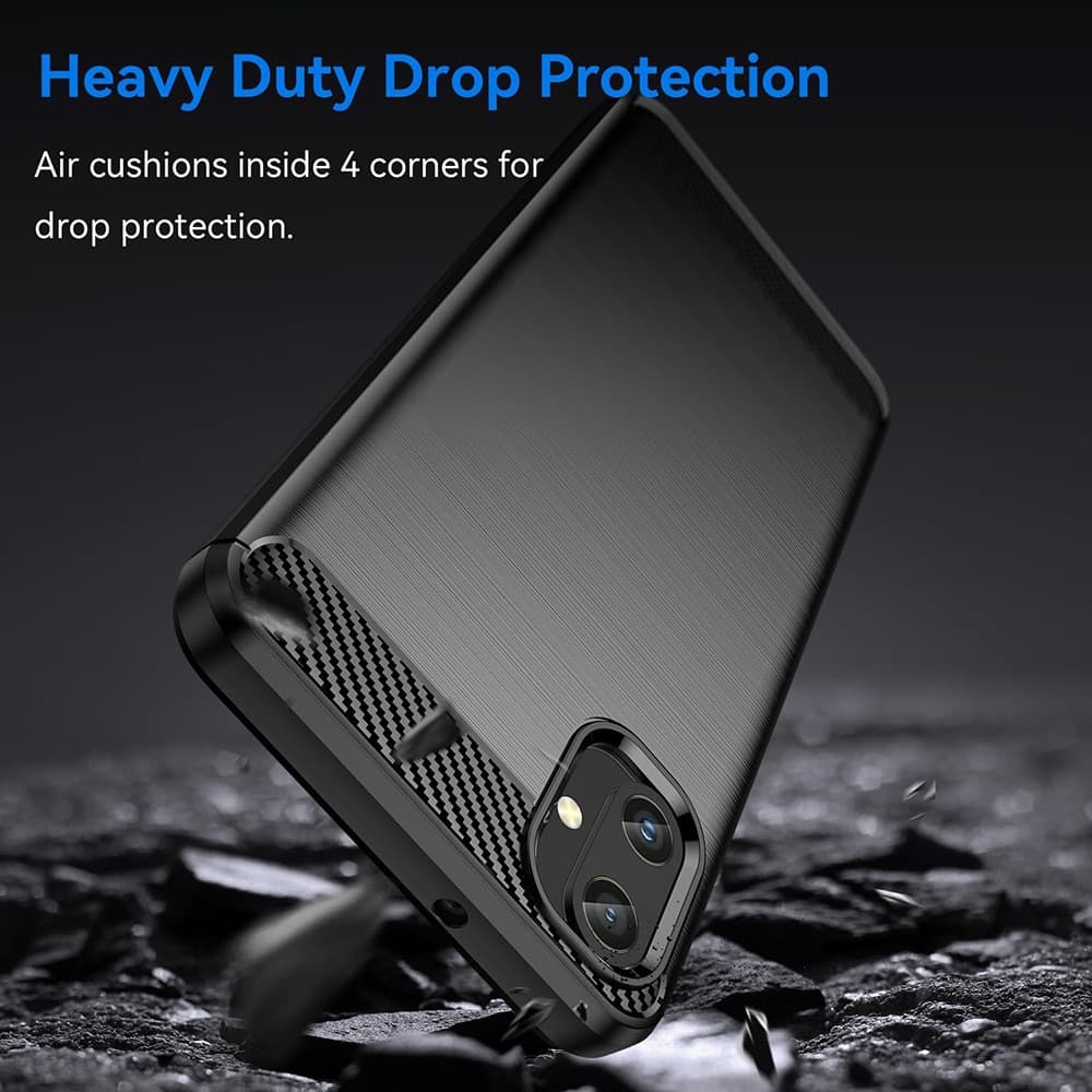 Techsuit Carbon Silicone - θήκη για Samsung Galaxy A05 - Μαύρο 4