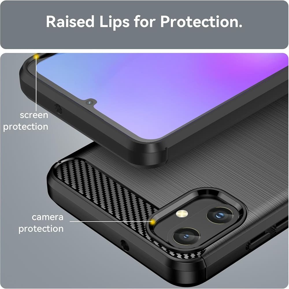 Techsuit Carbon Silicone - θήκη για Samsung Galaxy A05 - Μαύρο 6