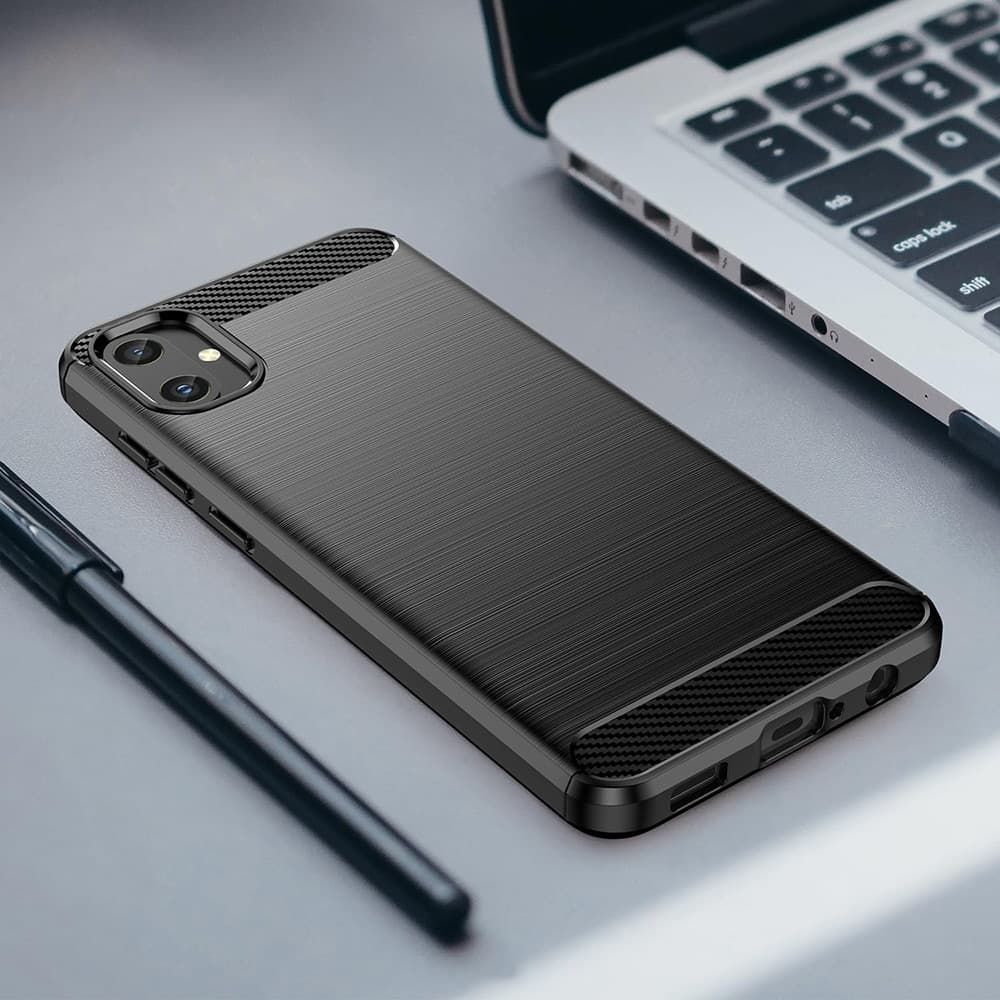 Techsuit Carbon Silicone - θήκη για Samsung Galaxy A05 - Μαύρο 5