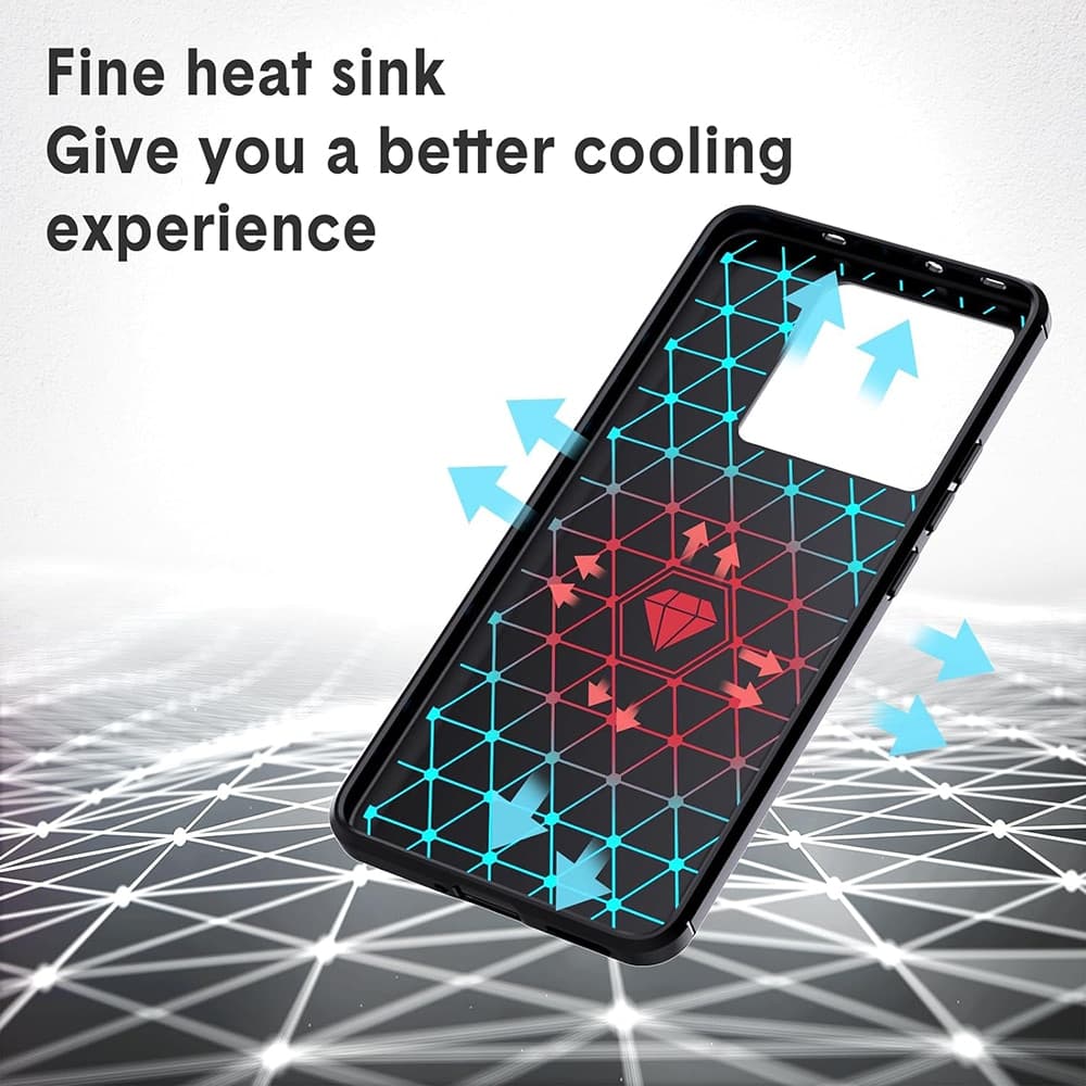 Techsuit Carbon Silicone - θήκη για Xiaomi 13T - Μαύρο 3