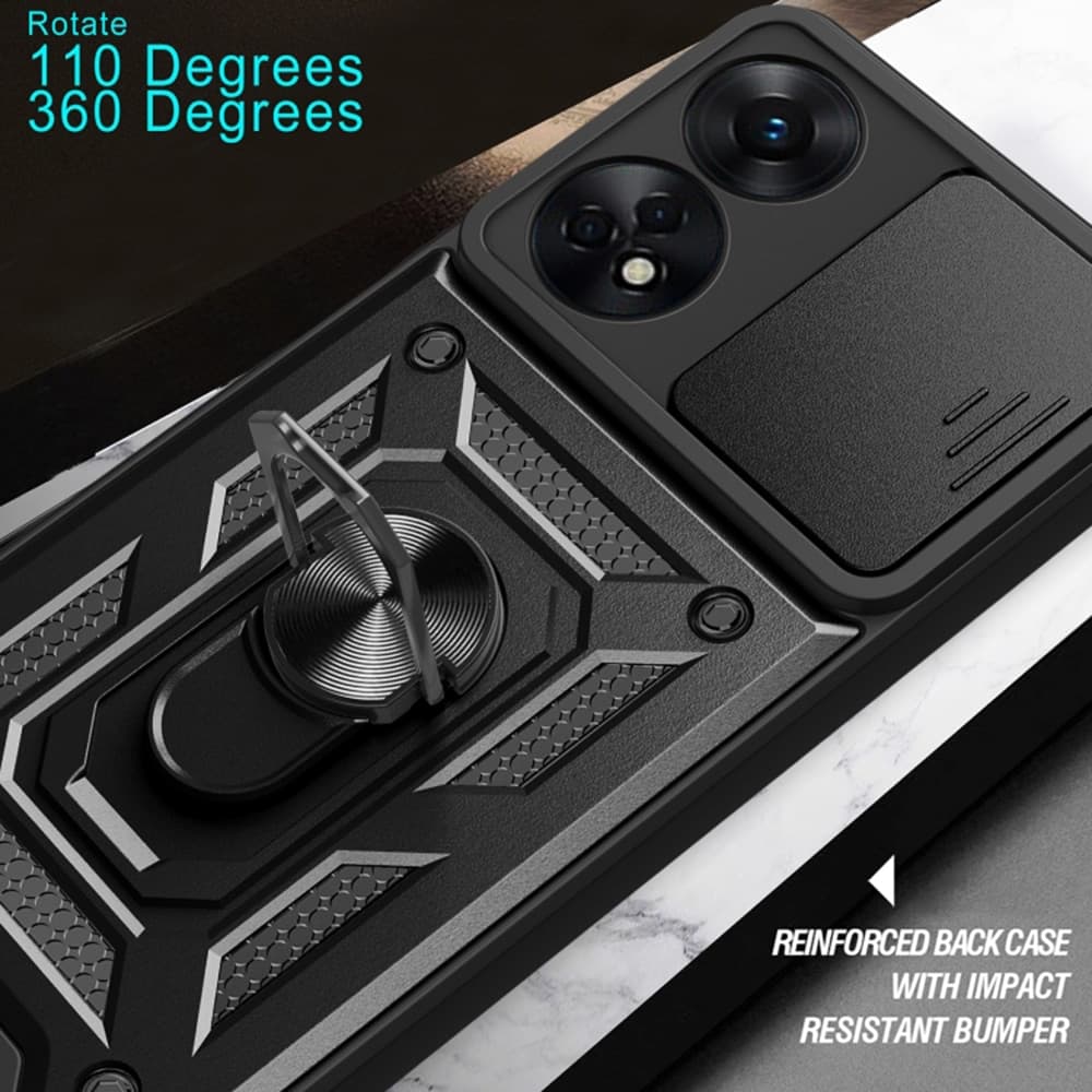 Techsuit CamShield Series - θήκη για Oppo A78 4G - Μαύρο 5