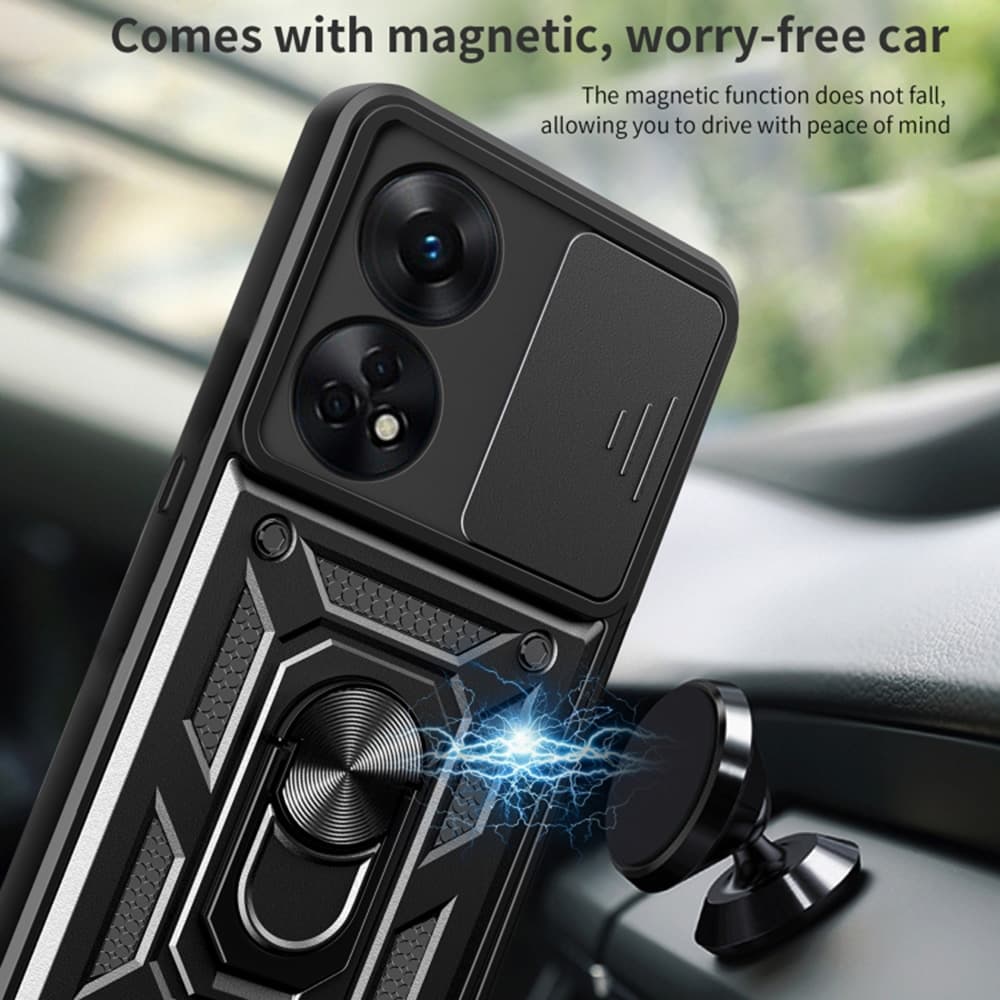 Techsuit CamShield Series - θήκη για Oppo A78 4G - Μαύρο 4