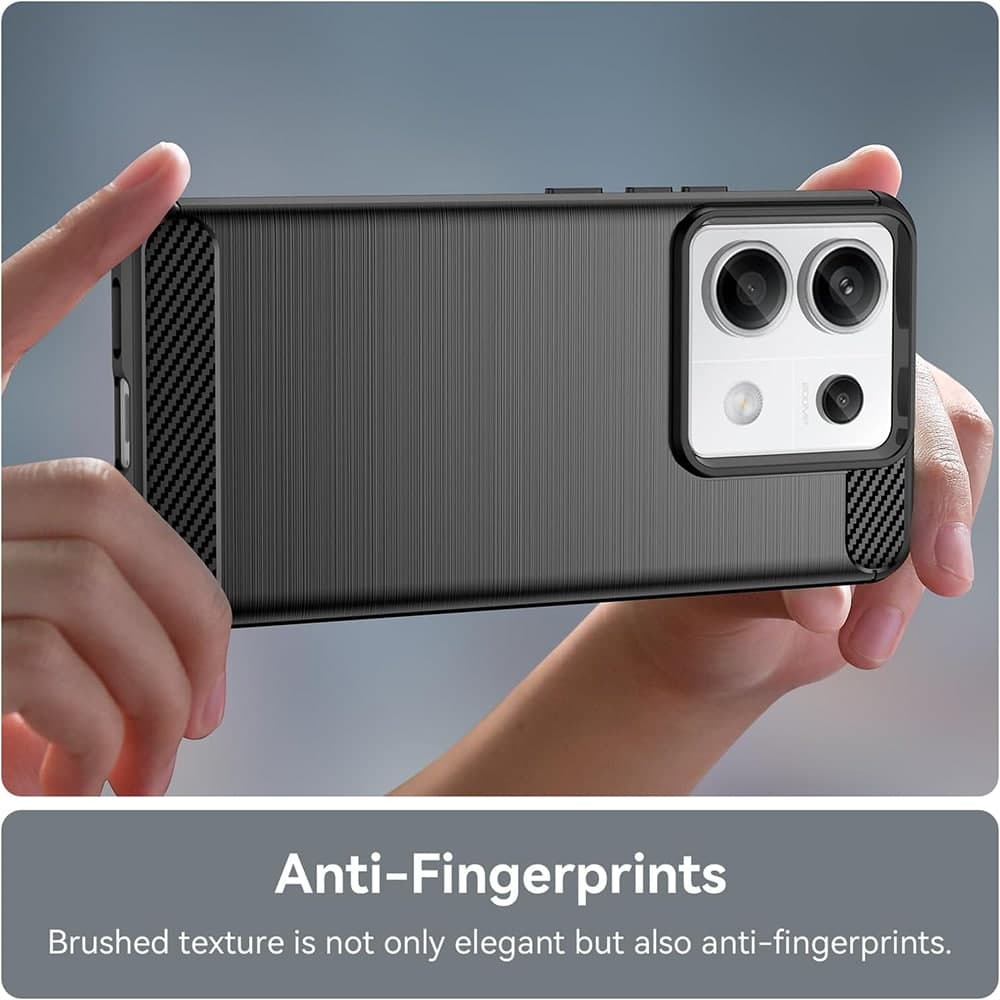 Techsuit Carbon Silicone - θήκη για Xiaomi Redmi Note 13 Pro / Poco X6 - Μαύρο 5