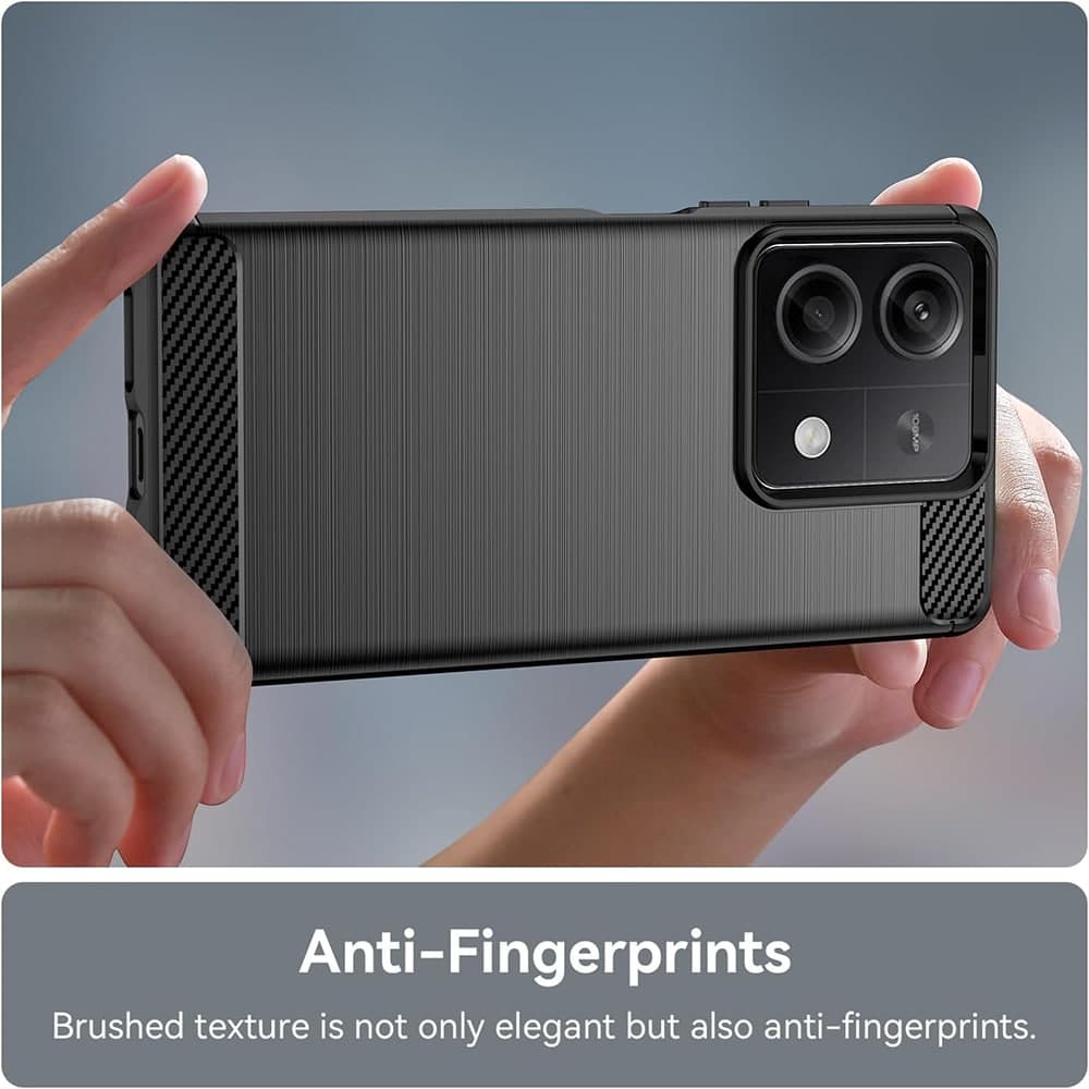 Techsuit Carbon Silicone - θήκη για Xiaomi Redmi Note 13 5G - Μαύρο 4