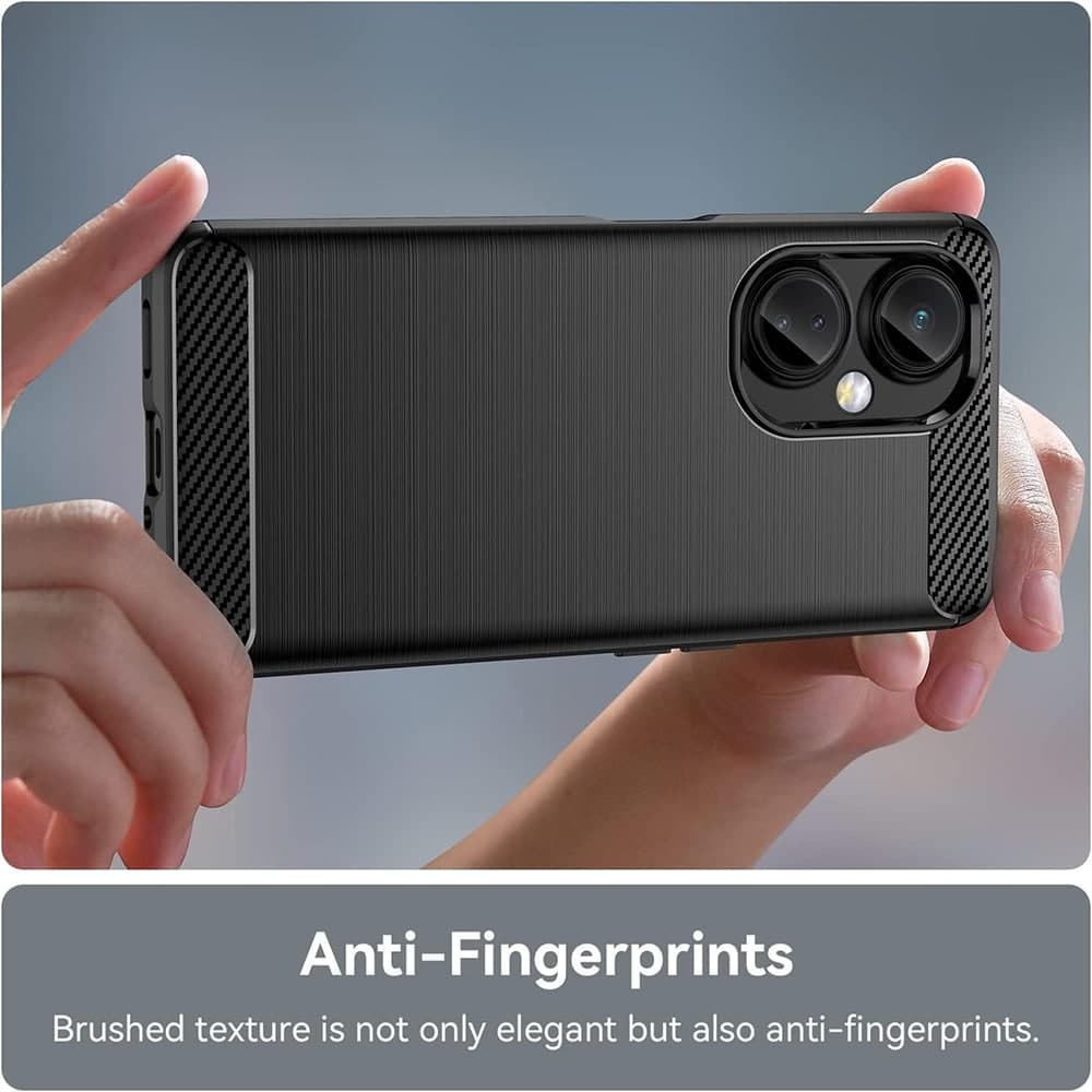 Techsuit Carbon Silicone - θήκη για Oneplus Nord CE 3 Lite - Μαύρο 3