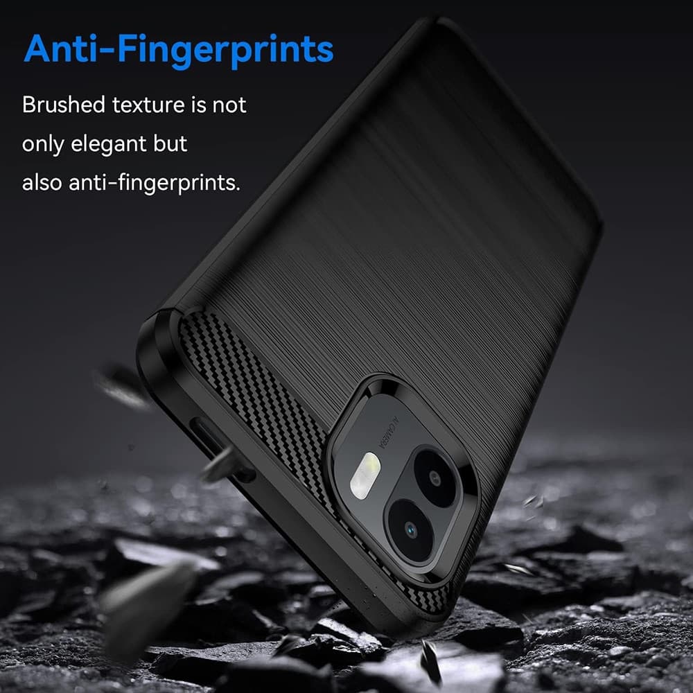 Techsuit Carbon Silicone - θήκη για Xiaomi Redmi A1+ / - Μαύρο 3