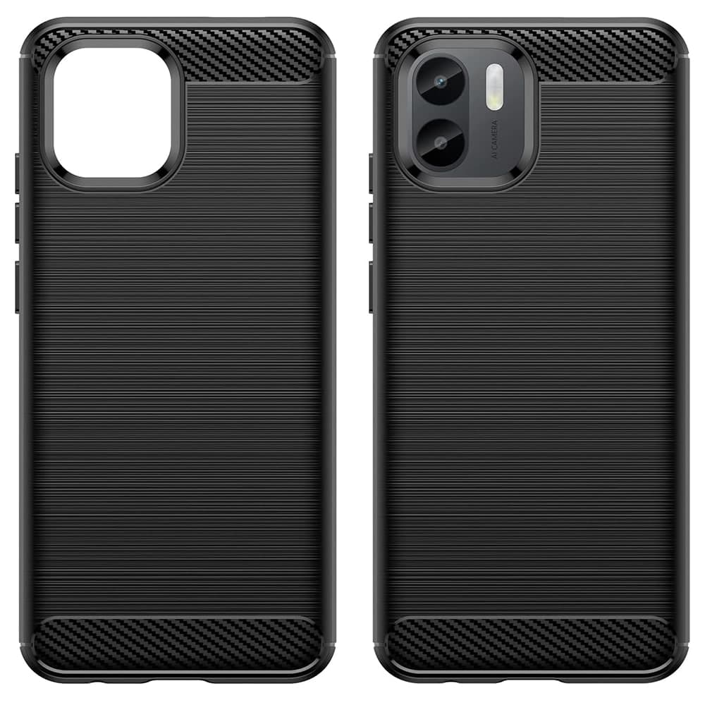 Techsuit Carbon Silicone - θήκη για Xiaomi Redmi A1 - Μαύρο 2