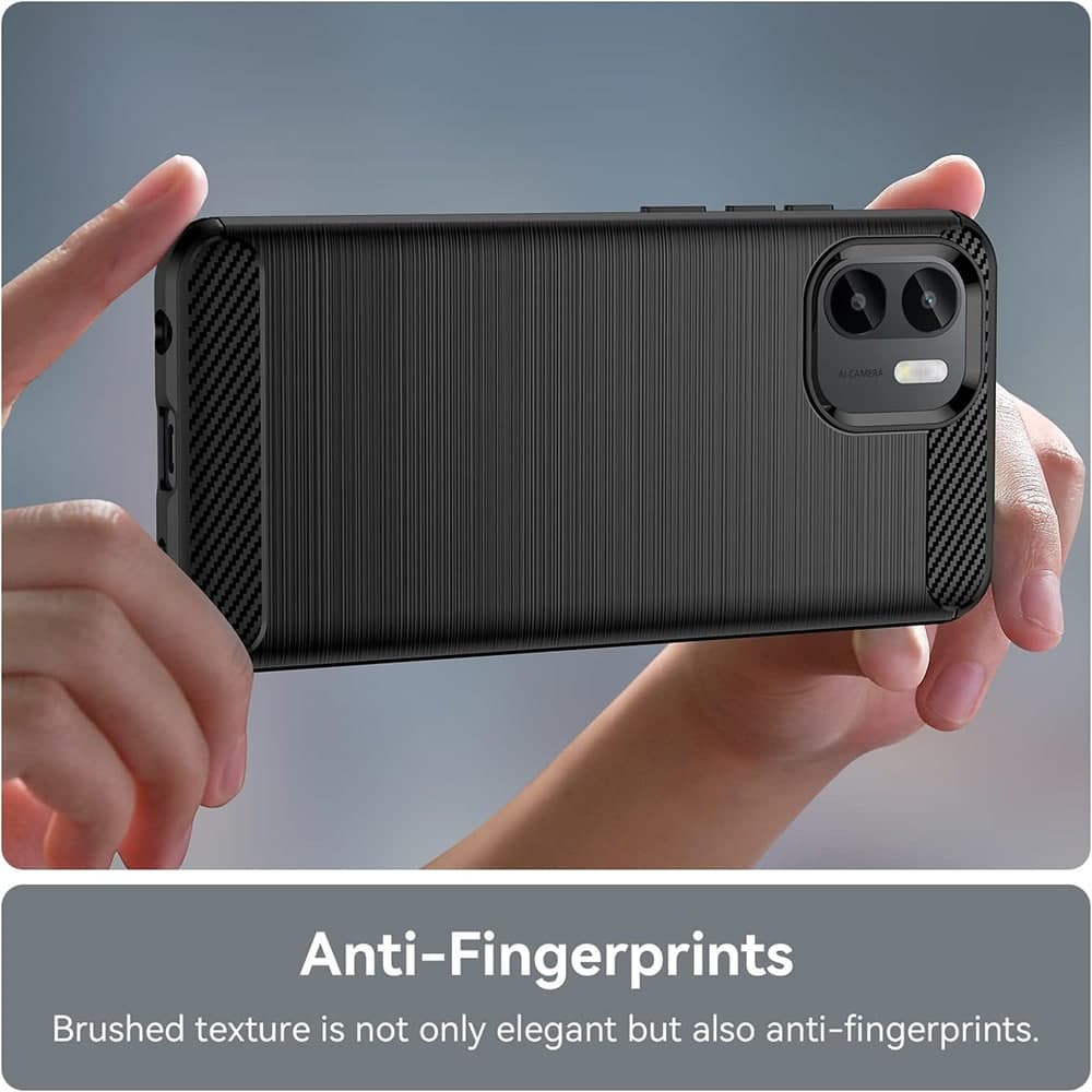 Techsuit Carbon Silicone - θήκη για Xiaomi Redmi A1 - Μαύρο 3