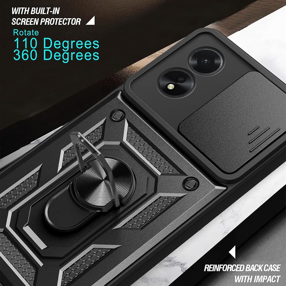 Techsuit CamShield Series - θήκη για Oppo A38 / A18 - Μαύρο 4