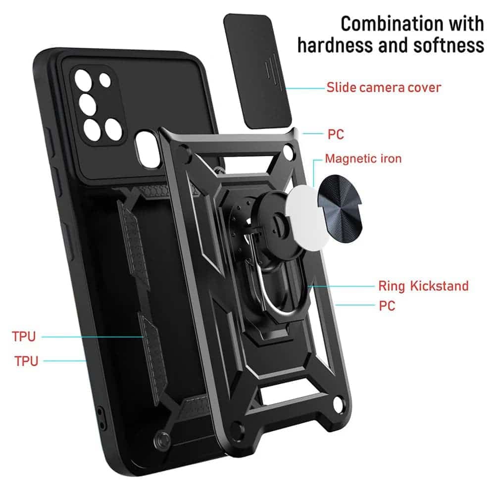 Techsuit CamShield Series - θήκη για Samsung Galaxy A21s - Μαύρο 4