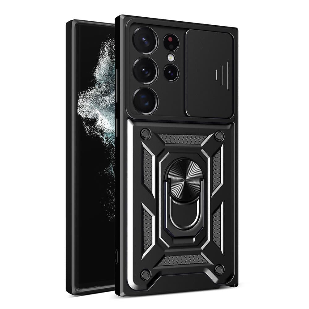 Techsuit CamShield Series - θήκη για Samsung Galaxy S22 Ultra 5G - Μαύρο