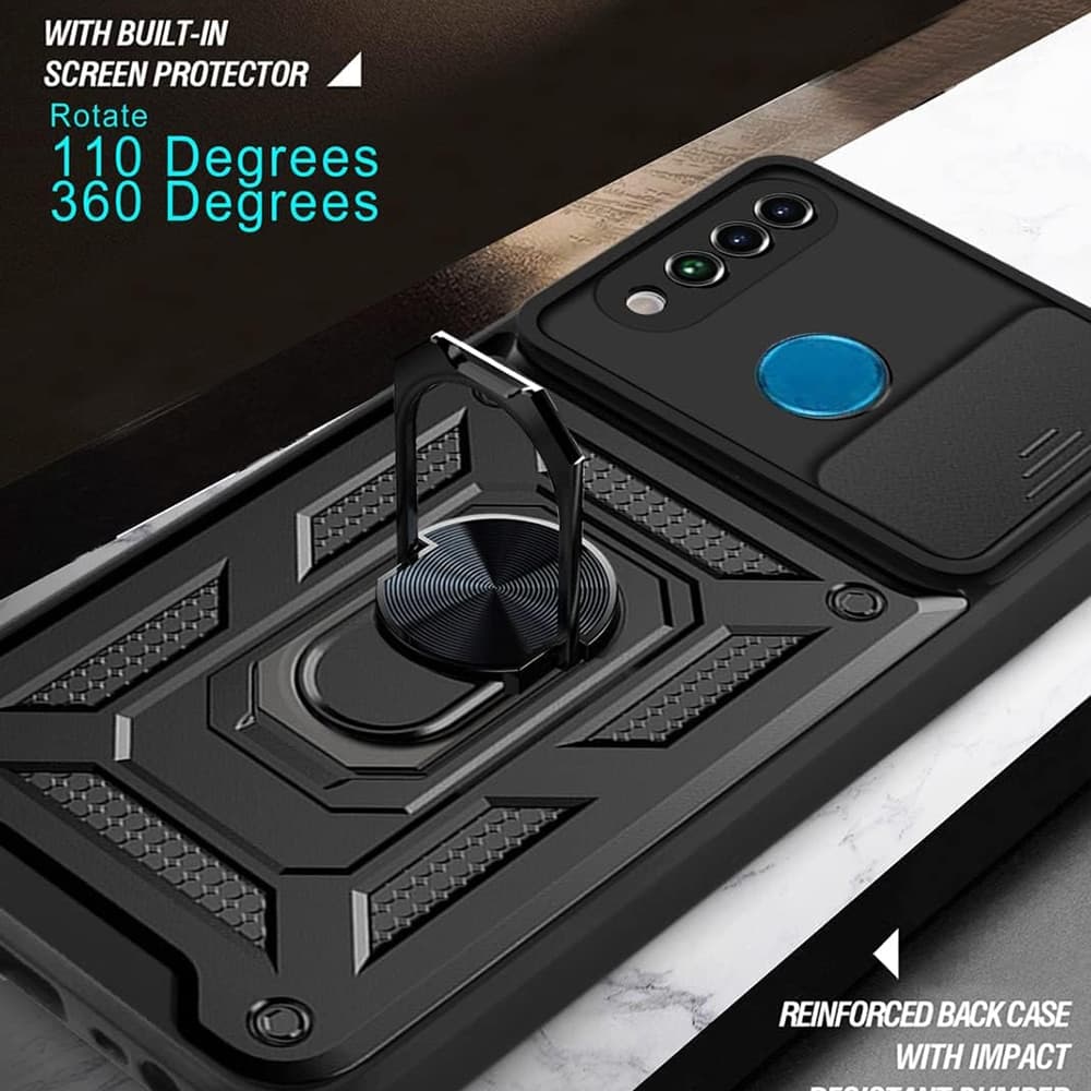 Techsuit CamShield Series - θήκη για Huawei P30 Lite / New Edition - Μαύρο 4