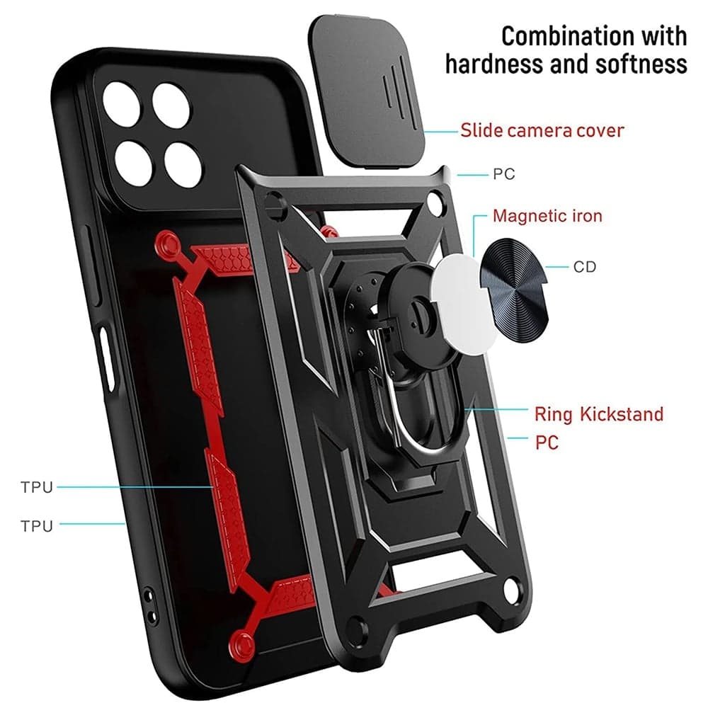 Techsuit CamShield Series - θήκη για Honor X6 / X8 5G 70 Lite - Μαύρο 4