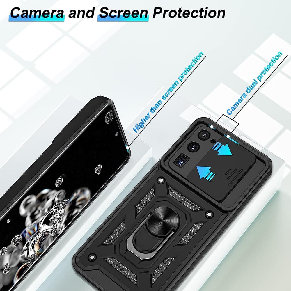 Techsuit CamShield Series - θήκη για Samsung Galaxy S20 Ultra / 5G - Μαύρο 4