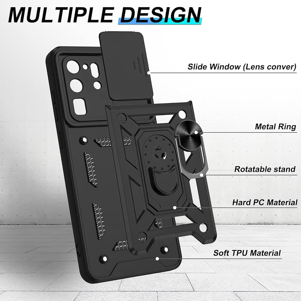 Techsuit CamShield Series - θήκη για Samsung Galaxy S20 Ultra / 5G - Μαύρο 6