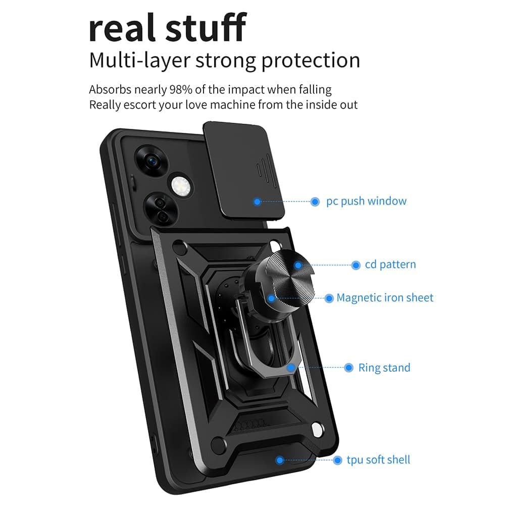 Techsuit CamShield Series - θήκη για Oneplus Nord CE 3 Lite - Μαύρο 6