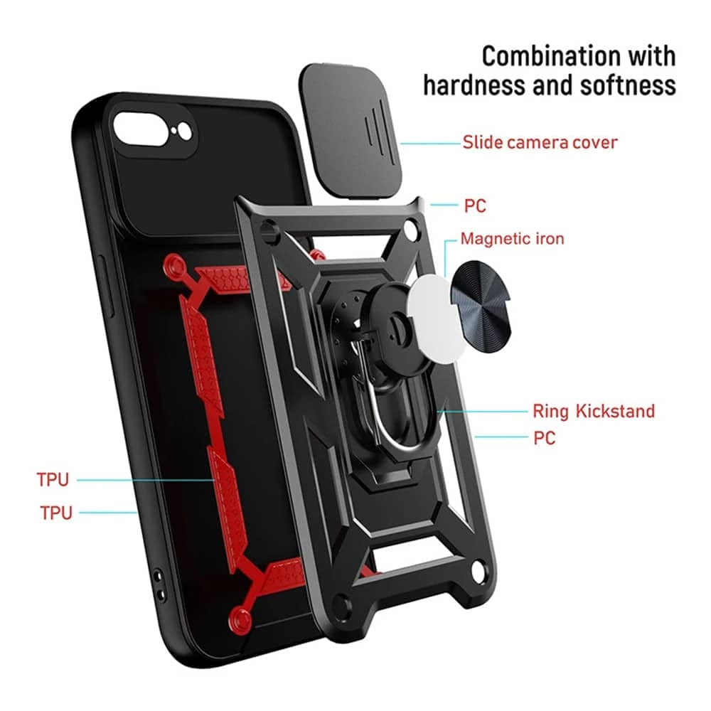 Techsuit CamShield Series - θήκη για Apple iPhone 7 Plus / 8 - Μαύρο 6