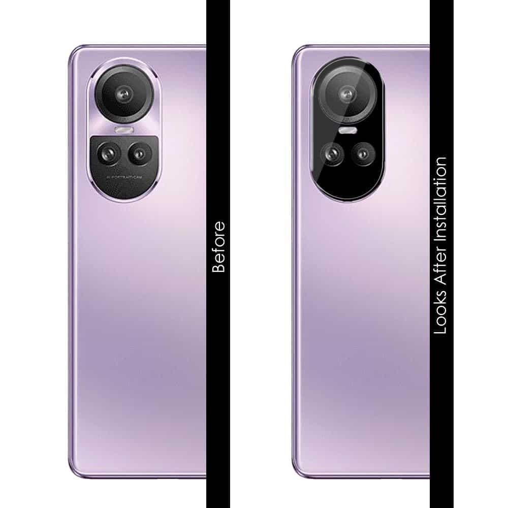 Techsuit - Full Camera Glass - Oppo Reno10 Pro - Black 2