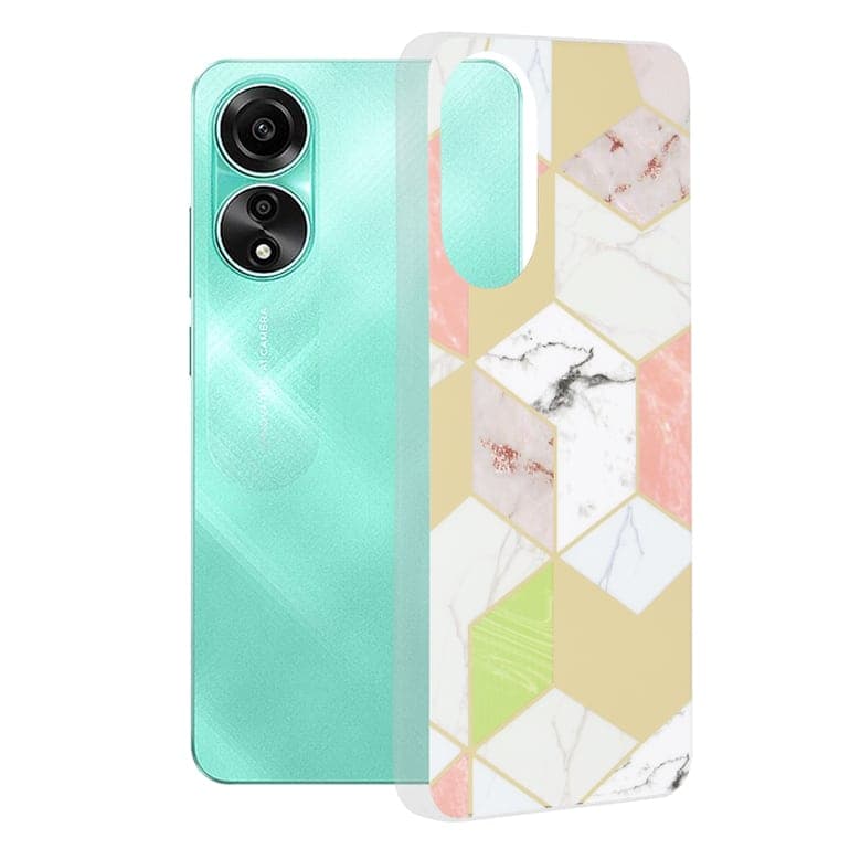Techsuit Marble Series - θήκη για Oppo A78 4G - Πολύχρωμο