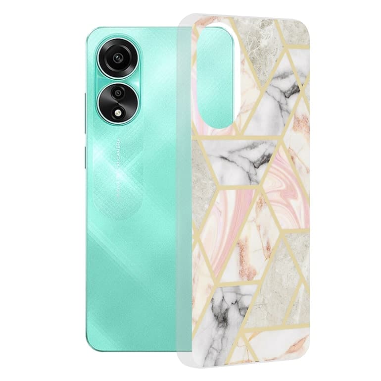 Techsuit Marble Series - θήκη για Oppo A78 4G - Πολύχρωμο