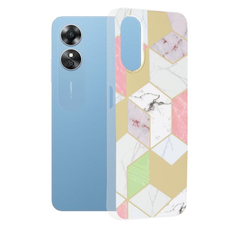 Techsuit Marble Series - θήκη για Oppo A17 - Πολύχρωμο