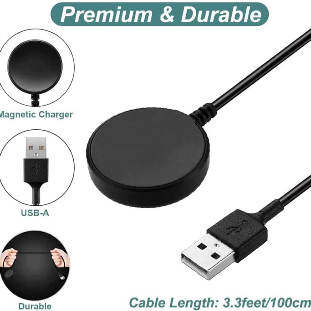 Techsuit - Καλώδιο Φόρτισης για SmartWatch (TSC11) - για Samsung Watch, USB, 2.5W, Θήκη Η/Υ με Βάση Γραφείου - Μαύρο 4
