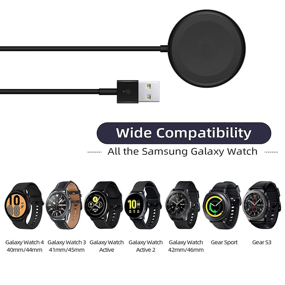 Techsuit - Καλώδιο Φόρτισης για SmartWatch (TSC11) - για Samsung Watch, USB, 2.5W, Θήκη Η/Υ με Βάση Γραφείου - Μαύρο 7