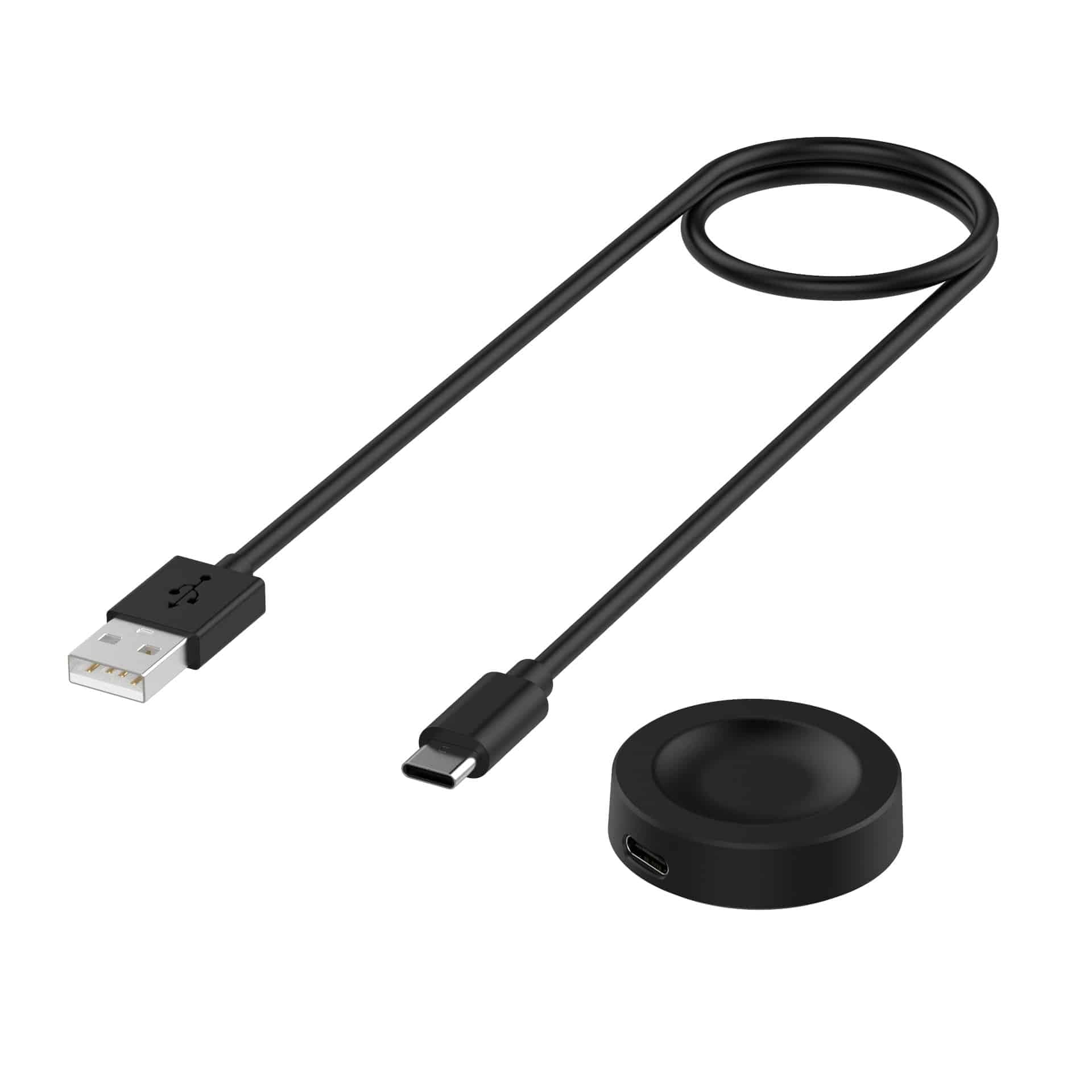 Techsuit - SmartWatch Wireless Charging Καλώδιο (THC2) - for Huawei Watch 4/4 Pro/GT4/Honor 4 Pro, 10W with Desk Holder - Black 2