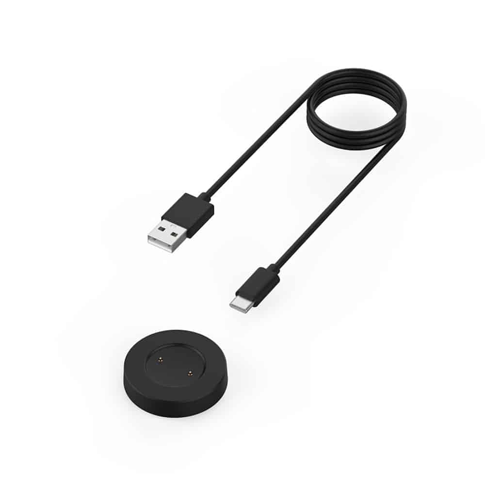 Techsuit - Καλώδιο Ασύρματης Φόρτισης SmartWatch (THC3) - για Huawei Watch, Honor Watch, USB, 3.5W με Βάση Γραφείου - Μαύρο 5