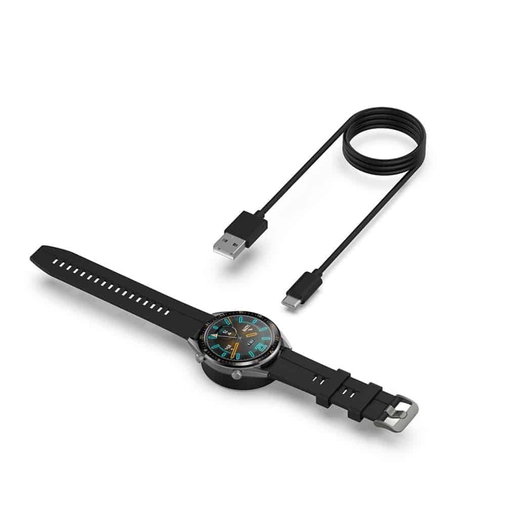 Techsuit - Καλώδιο Ασύρματης Φόρτισης SmartWatch (THC3) - για Huawei Watch, Honor Watch, USB, 3.5W με Βάση Γραφείου - Μαύρο 4