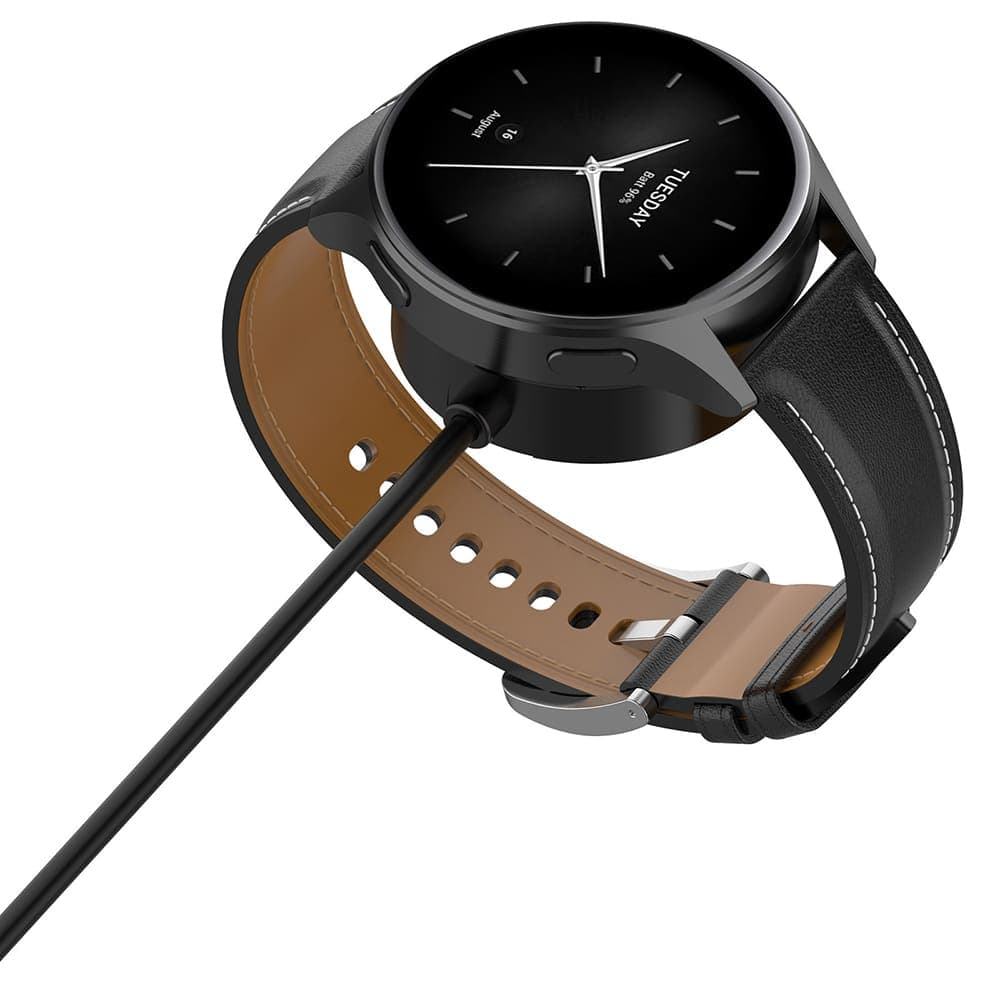 Techsuit - SmartWatch Wireless Charging Καλώδιο (TXC5) - for Xiaomi Watch H1/2 Pro/S2, USB, 5W with Desk Holder - Black 3