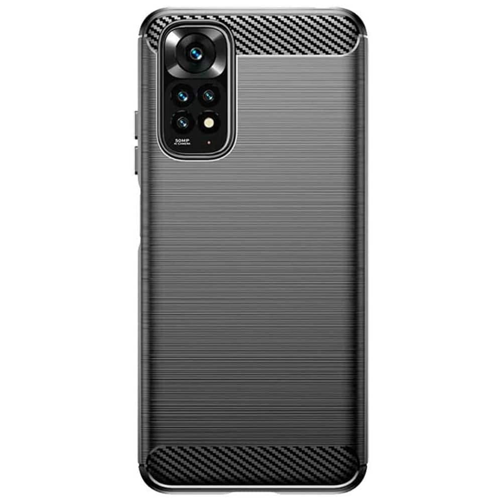 Techsuit Carbon Silicone - θήκη για Xiaomi Redmi Note 11 Pro 4G - Μαύρο 3