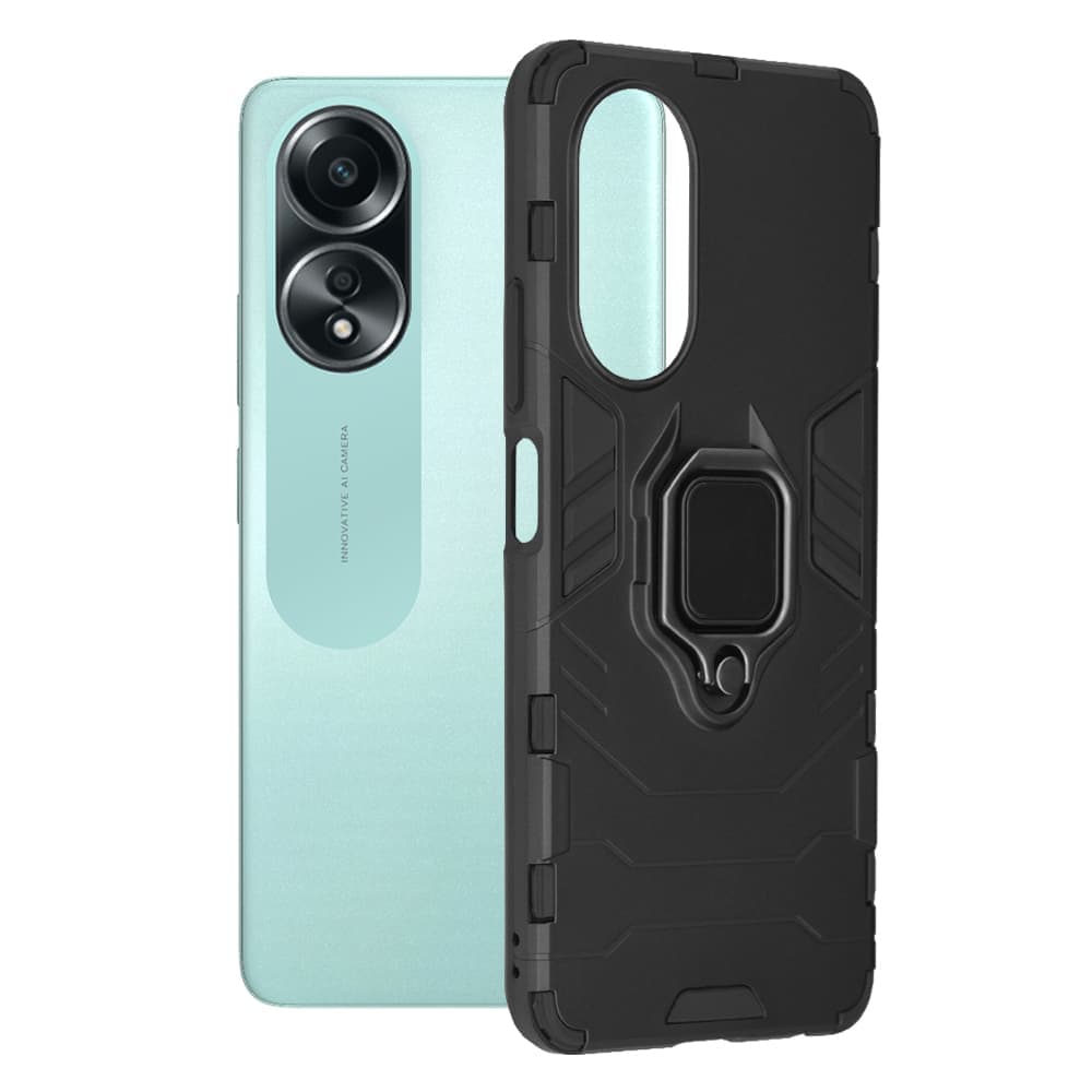 Techsuit Silicone Shield - θήκη για Oppo A58 4G - Μαύρο