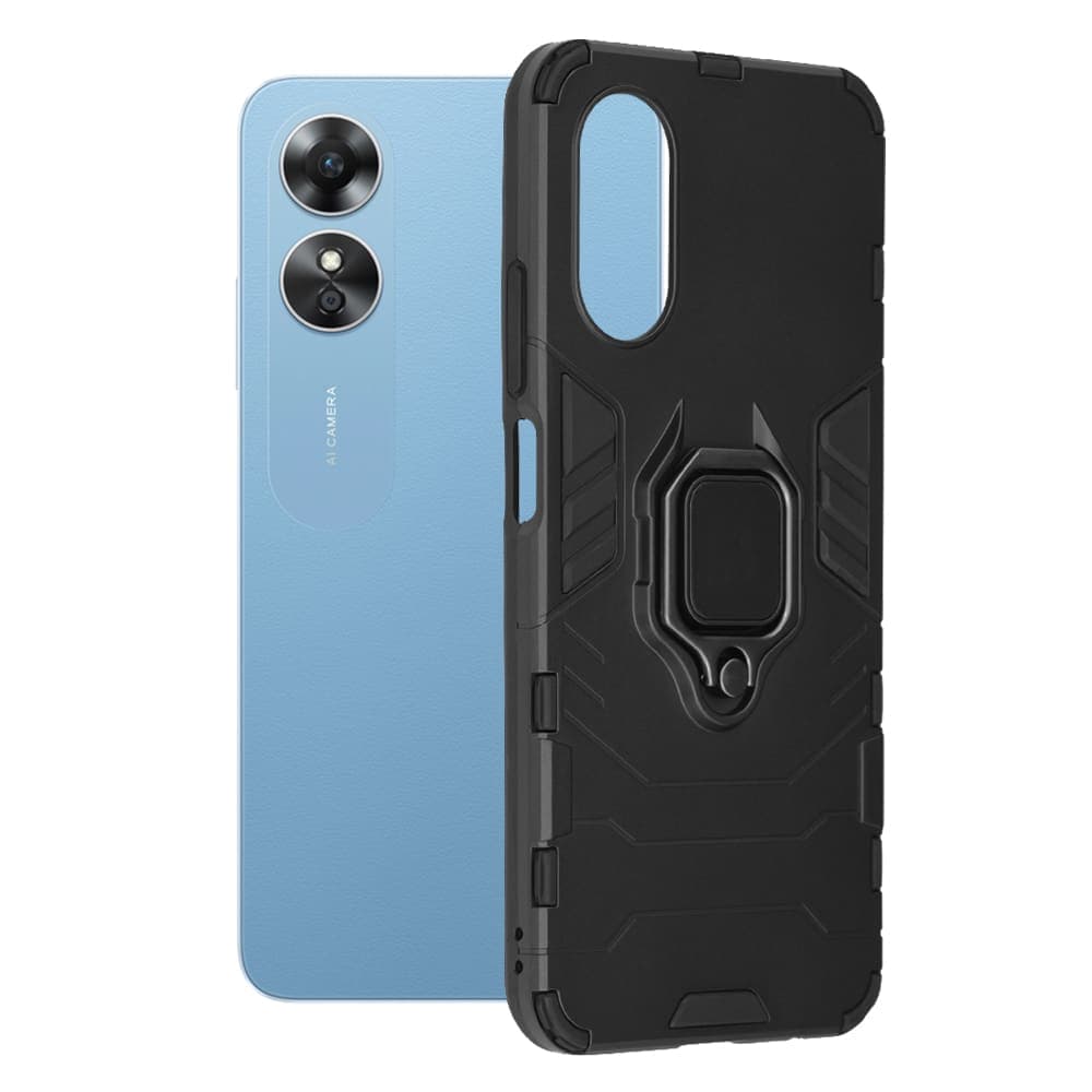 Techsuit Silicone Shield - θήκη για Oppo A17 - Μαύρο