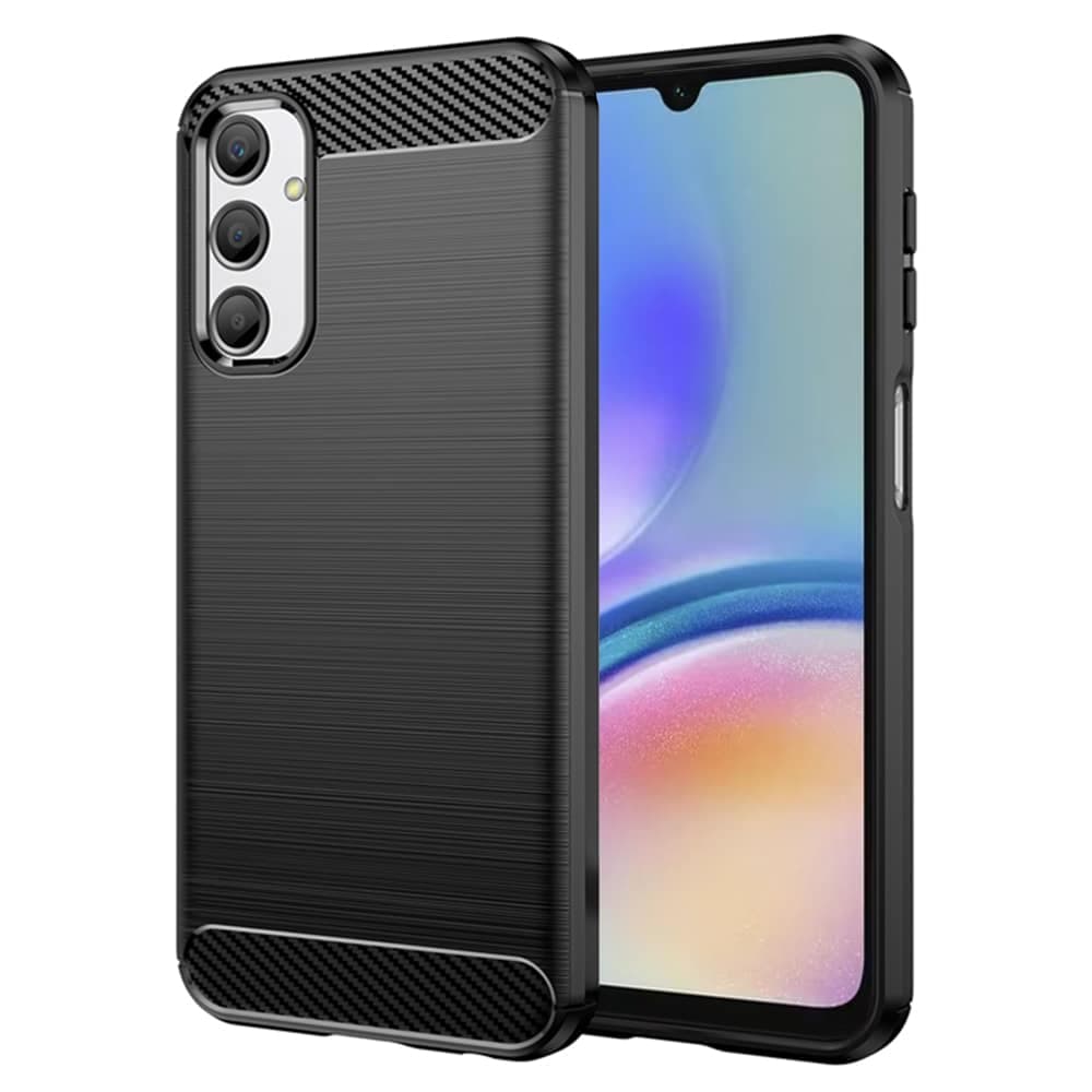 Techsuit Carbon Silicone - θήκη για Samsung Galaxy A05s - Μαύρο